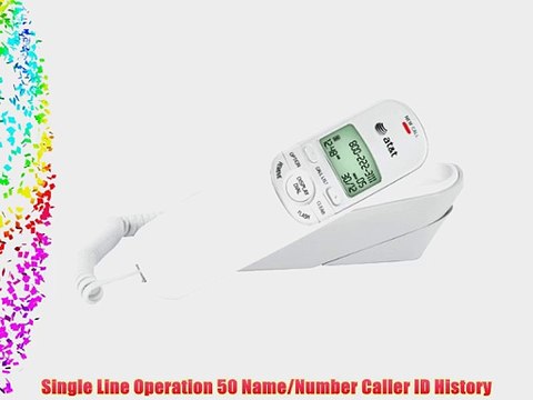 Att Tr1909w Corded Trimline Phone With Caller Id (White)