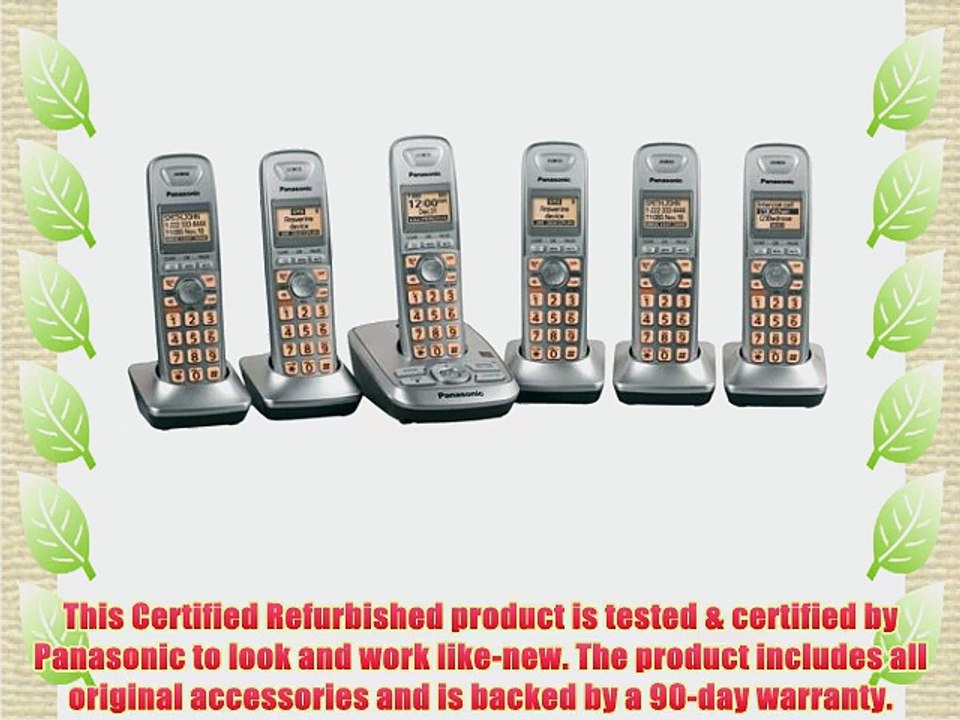 Panasonic KX-TG4223N   3 KX-TGA421N HANDSETS (6 Handsets total) DECT 6.0 PLUS Digital Cordless