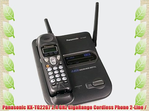 Panasonic KX-TG2267 2.4 GHz GigaRange Cordless Phone 2-Line /
