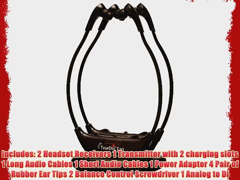 NEW!! TrueDio? Ears Digital TV Wireless Headset System HEADSET BUNDLE! - Includes 2 Wireless