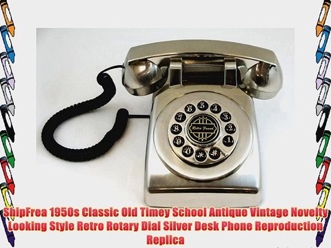 ShipFrea 1950s Classic Old Timey School Antique Vintage Novelty Looking Style Retro Rotary