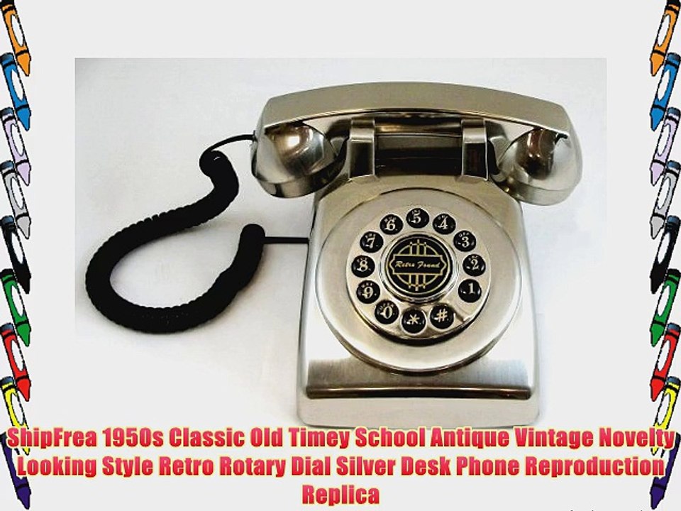 ShipFrea 1950s Classic Old Timey School Antique Vintage Novelty Looking Style Retro Rotary