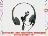 Plantronics H101 - Encore Binaural Over-the-Head Telephone Headset w/Clear Voice Tube