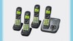 Uniden DECT Silver Cordless Phone System with 4 Handsets and Answering System (DECT1480-4G)