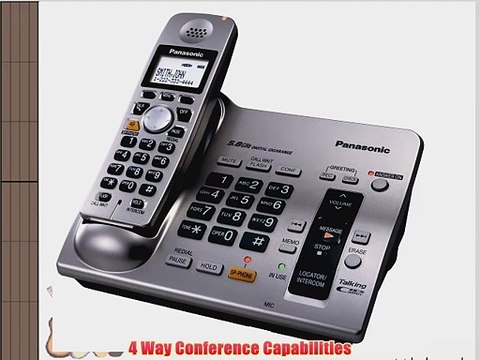 Panasonic KX-TG6071M 5.8 GHz Expandable Digital Cordless Answering System (Platinum)