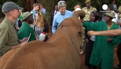 Elefanten-Selfie: Kerry in Kenia