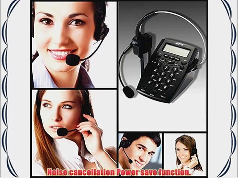AGPtek? Call Center Dialpad #HA0021 Monaural Corded Headset Headphone Telephone with Tone Dial