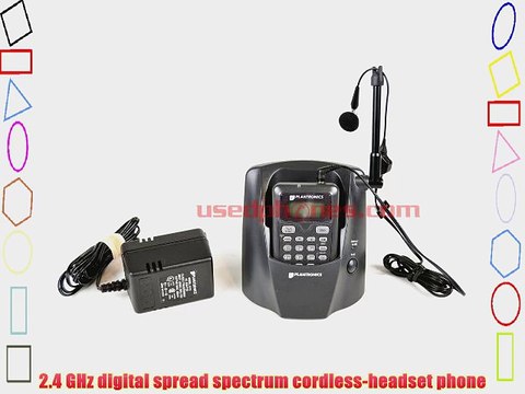 Plantronics CT12 2.4 GHz DSS Cordless Headset Phone with Caller ID
