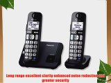 Panasonic KX-TGE212B dect_6.0 2-Handset Landline Telephone