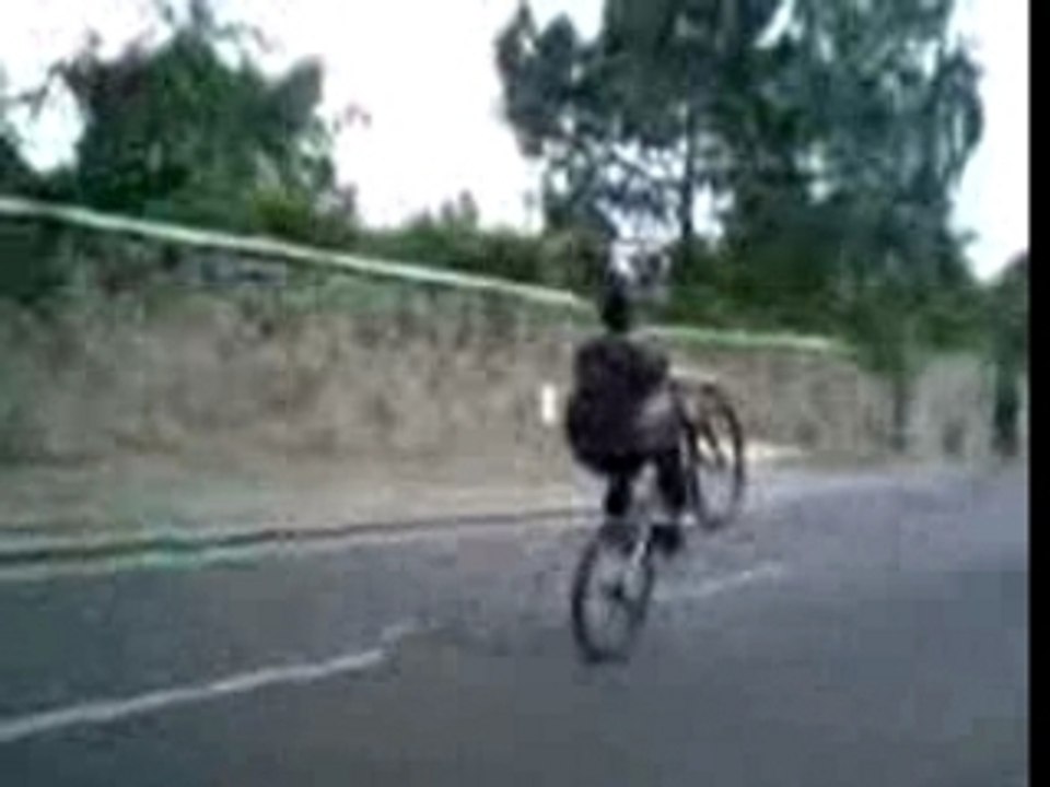 Flavien en roue arrière