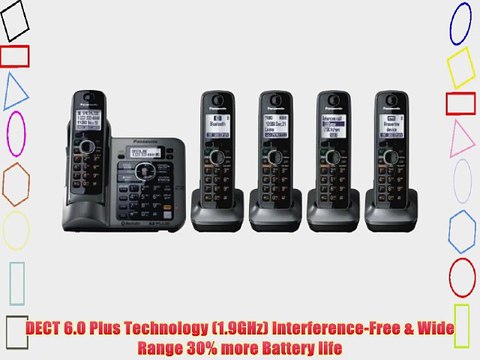 Panasonic KX-TG155SK DECT 6.0 Link-to-Cell via Bluetooth Cordless Phone with Answering System