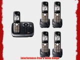 Panasonic KX-TG6545SK DECT 6.0 PLUS Expandable Digital Cordless Phone with Answering System