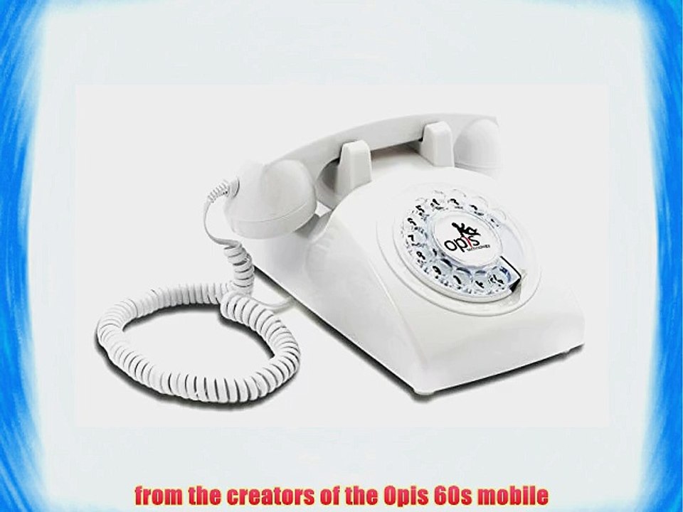 OPIS 60s CABLE: designer retro phone / rotary dial telephone / retro style phone / vintage