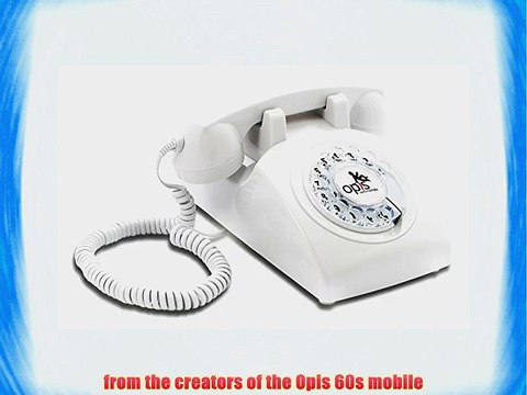 OPIS 60s CABLE: designer retro phone / rotary dial telephone / retro style phone / vintage