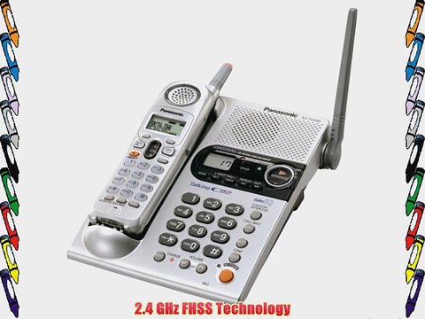 Panasonic KX-TG2356S 2.4 GHz Cordless Phone with Answering Device and Talking Caller ID (Silver)