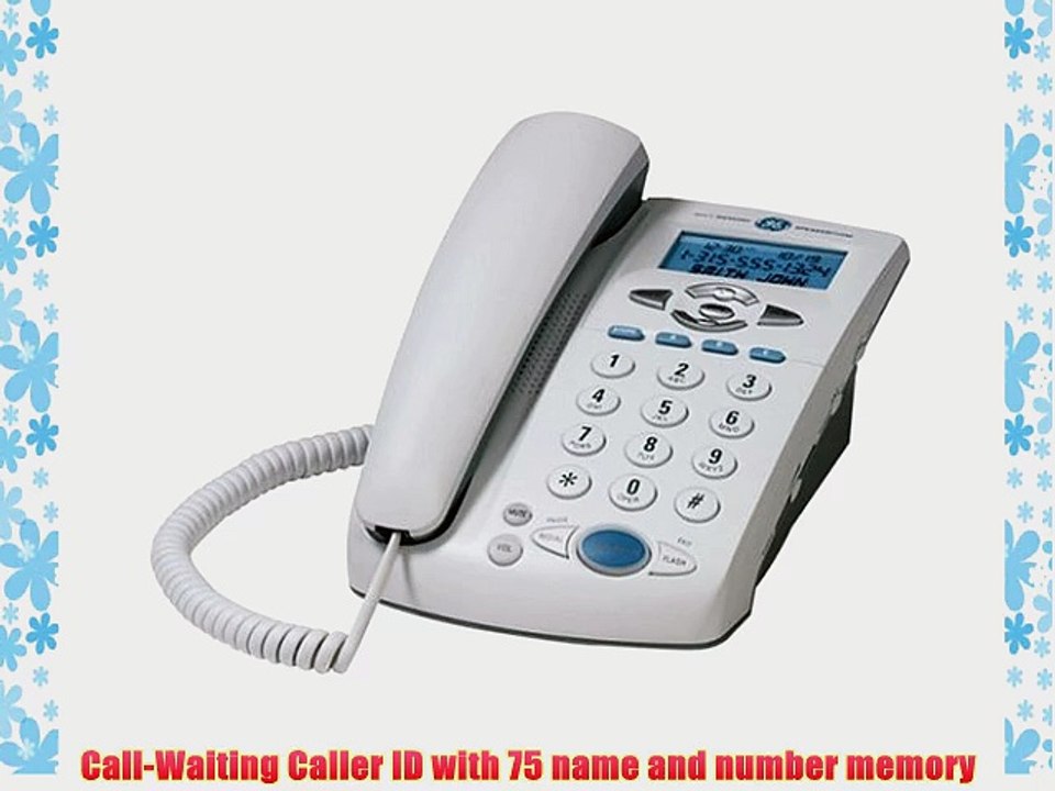 GE 29385GE1 Corded Phone with Speakerphone and Call Waiting Caller ID