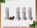 Panasonic Consumer-DECT 6.0- 4 handsets- Talking CID