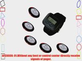 SINGCALL.Wireless Waiter Pager System for Supermarket.PagerBeeper Pack of 5 pcs Table Buttons