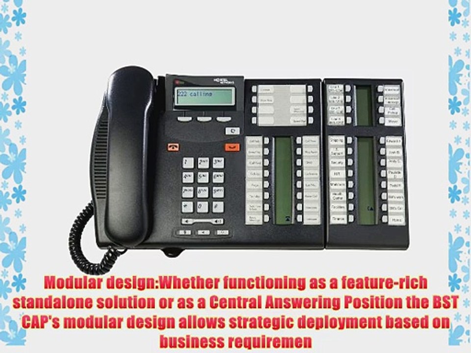 Nortel Avaya T7316E Phone with T24 Key Indicator (KIP) Addon Module