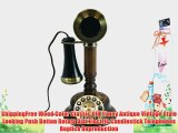 ShippingFree Wood Color Classic Old Timey Antique Vintage Style Looking Push Botton Rotary