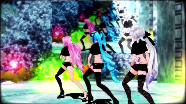 【MMD】弱音ハク(Yowane Haku) 初音ミク(Hatsune Miku)