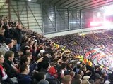 AJAX AWAY SUPPORT @ OLD TRAFFORD DURING MAN UTD - AJAX AMSTERDAM