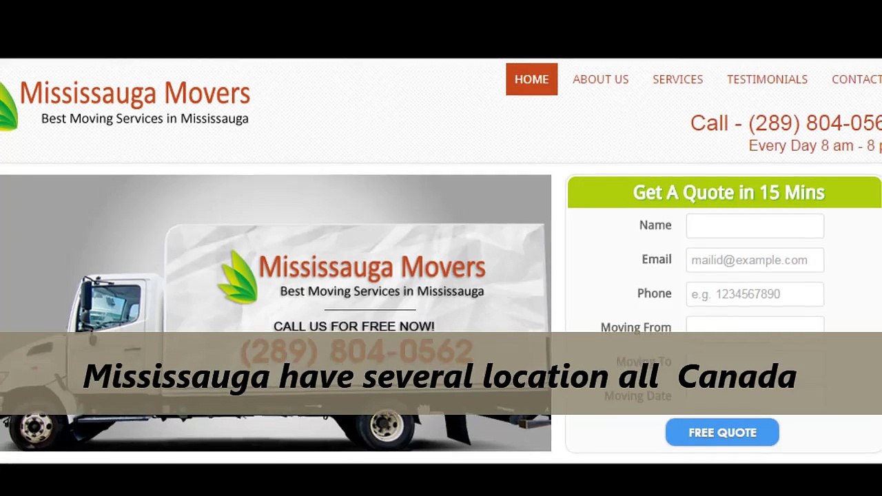 Mississauga Movers:  Local Moving Services - Get A Free Moving Quote