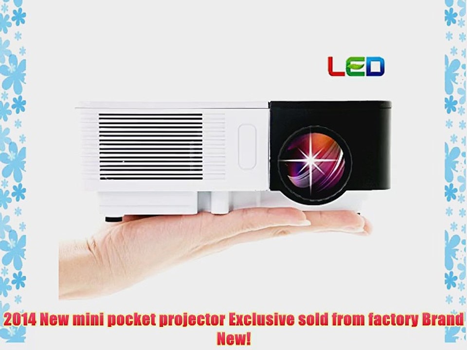 EUG 500D  Mini Portable Home Theater LED Projector HD Multimedia LCD Video Image System Support
