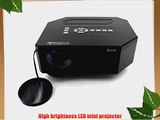 Aketek UC30 100 150 Lumens HDMI Portable Mini LED Projector Home Cinema Theater AV/VGA/USB/SD/Micro