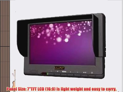 Professional LILLIPUT 7'' 667GL-70 NP/H/Y/S Camera Monitor / HDMI YPbPr AV1/AV2 HD-SDI Input