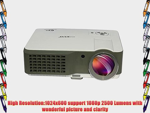 EUG 760 HD LCD Home Theater Cinema LED Projector 1080p Portable Mini Multimedia LED Image System