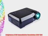 DBPOWER FB5800 Hd Home Theater Projector 1280*800 Native Resolution2800 lumens Support 1080P