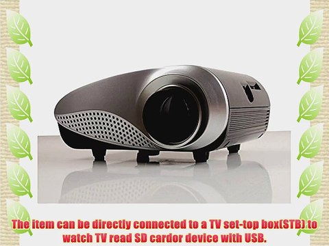 Aketek Newest Upgraded K10 LED Mini Portable Projector Pico Home Projector Cinema Theater PC