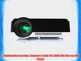DBPOWER HD LED Home Theater Projector 1080P Video Projector Support Home Moive Games Meeting