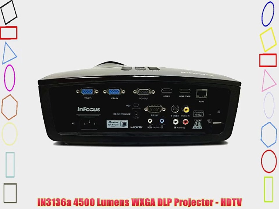 IN3136a 4500 Lumens WXGA DLP Projector - HDTV