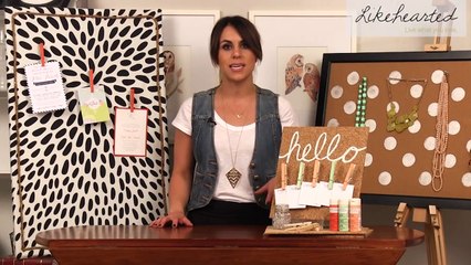 DIY College and Organization Decor: Cork Board