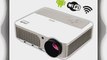 EUG Bulit-in Wireless WiFi New Full HD LED LCD Suport 1080P Projector 2600 Lumens Input USB