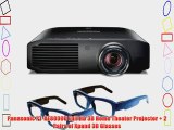 Panasonic PT-AE8000U Full HD 3D Home Theater Projector   2 Pairs of Xpand 3D Glasses