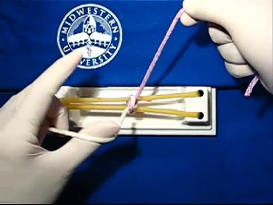Surgical Knot Tying One / Two Handed Knot and Surgeon's Knot video Dailymotion