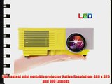 EUG 500D  Mini Portable LCD LED Home Cinema Theater Projector HD Support 1080p With USB SD