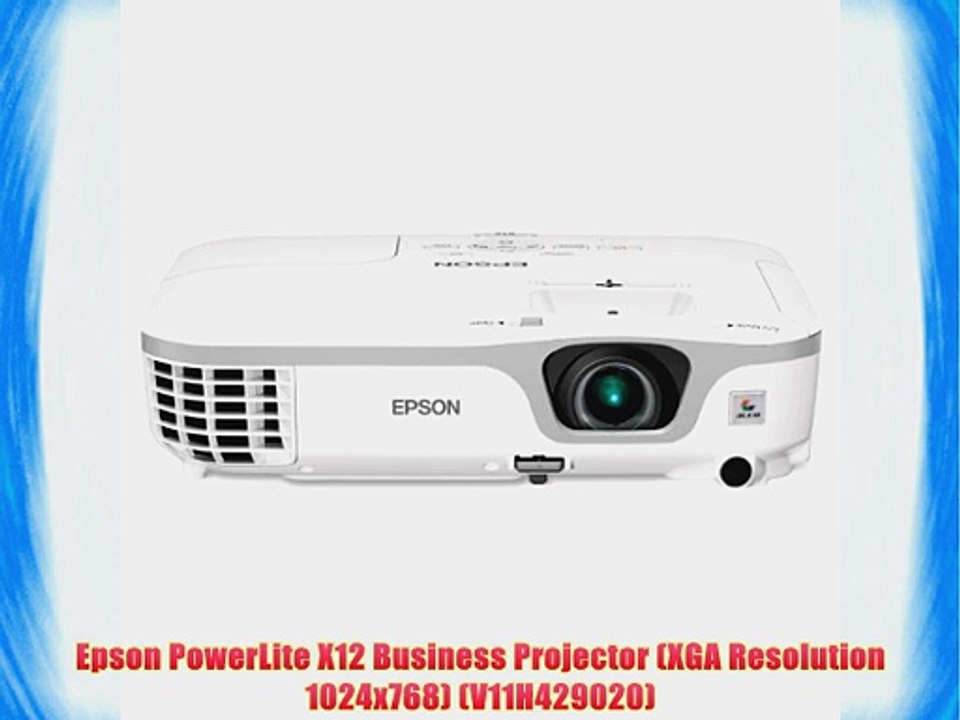 Epson PowerLite X12 Business Projector (XGA Resolution 1024x768) (V11H429020)