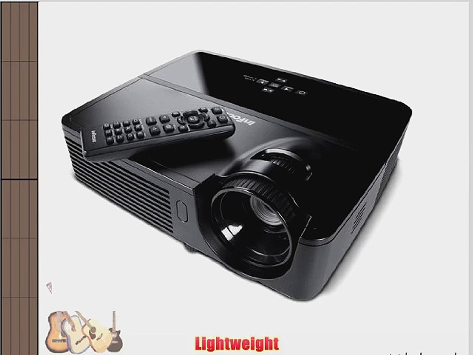 InFocus IN114 Portable DLP Projector 3D ready XGA 2700 Lumens