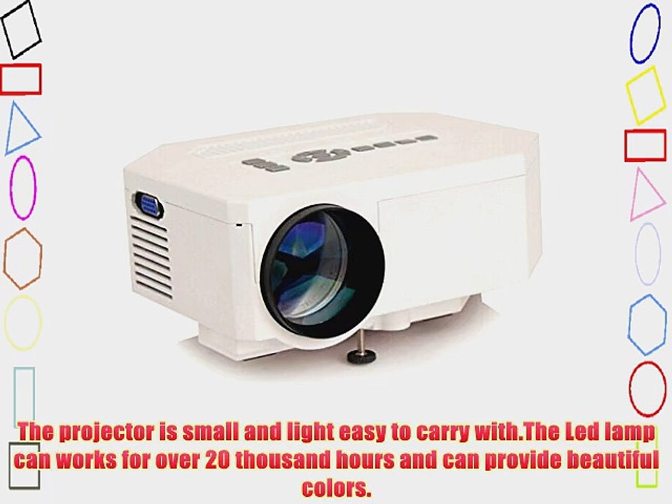 Optimal Shop UC30 100 150 Lumens Hdmi 30W Portable Mini LED High Definition Projector Home
