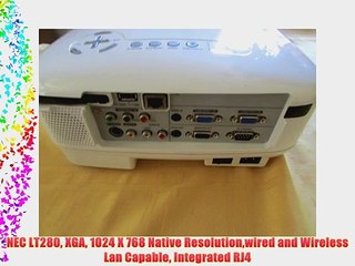 NEC LT280 XGA 1024 X 768 Native Resolutionwired and Wireless Lan Capable Integrated RJ4