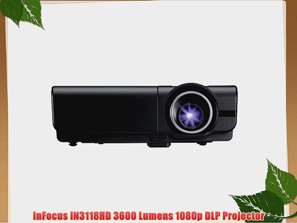 InFocus IN3118HD 3600 Lumens 1080p DLP Projector