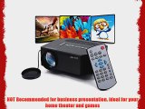 Aketek? 100 150 Hdmi Portable Mini Portable LED Projector Home Cinema Theater Av VGA USB Sd