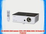 PG-LW2000 2800 Lumens 1280 x 800 WXGA 2000:1 3D Ready DLP Projector