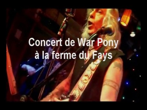 Le concert de Warpony le 18 avril 2015 à la ferme du Fays pour la sortie de l'album Devil by my side
