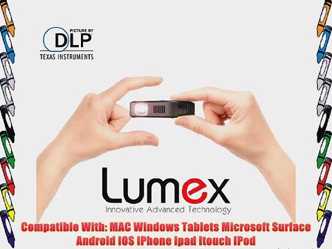 Lumex Picomax MX 60 Projector LED DLP Multimedia Small Pocket Micro HD MI Projector MX-60