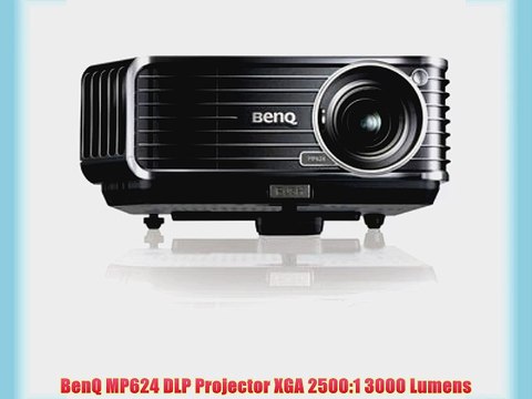 BenQ MP624 DLP Projector XGA 2500:1 3000 Lumens